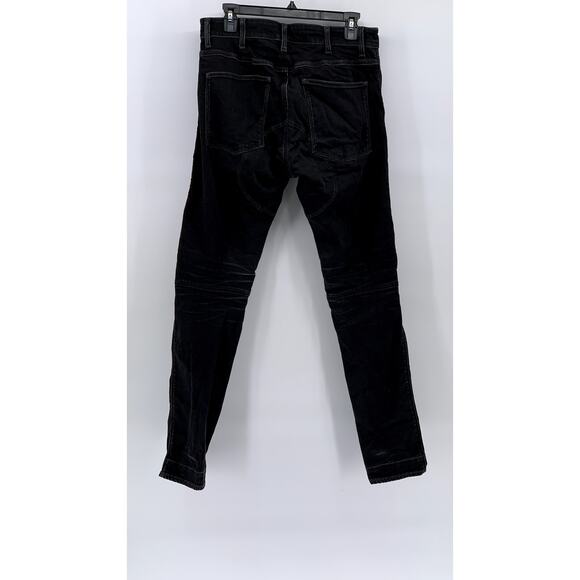 G-STAR RAW Men's Black Solid 5620 3D Zip-Knee Skinny Denim Jeans SZ 33x32 - Picture 2 of 12